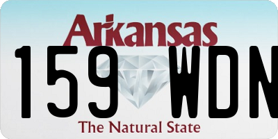 AR license plate 159WDN