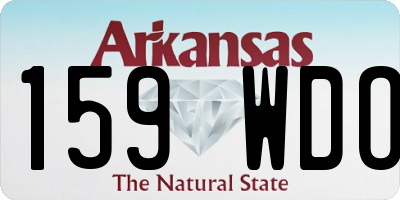 AR license plate 159WDO