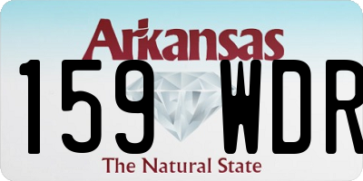 AR license plate 159WDR