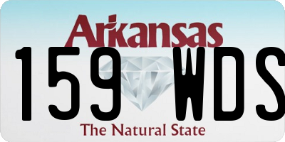 AR license plate 159WDS