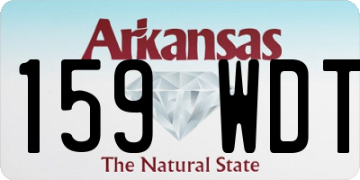 AR license plate 159WDT