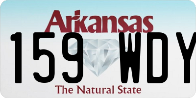 AR license plate 159WDY