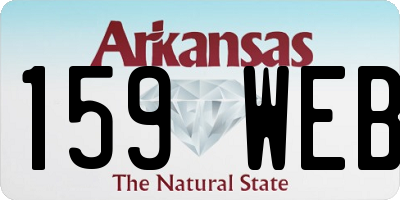 AR license plate 159WEB