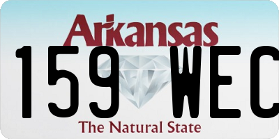 AR license plate 159WEC