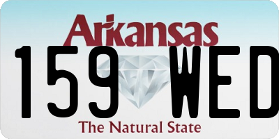 AR license plate 159WED