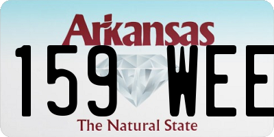 AR license plate 159WEE