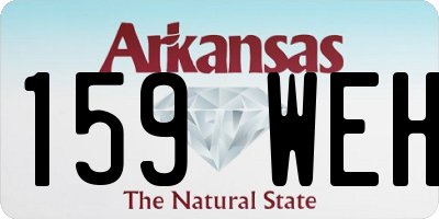 AR license plate 159WEH