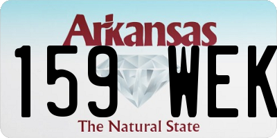 AR license plate 159WEK