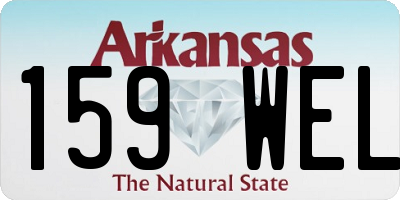AR license plate 159WEL