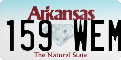 AR license plate 159WEM