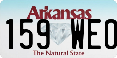 AR license plate 159WEO