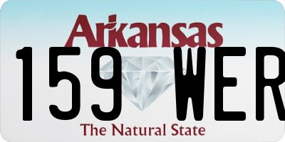 AR license plate 159WER