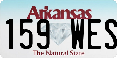 AR license plate 159WES