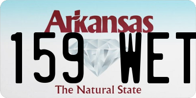 AR license plate 159WET
