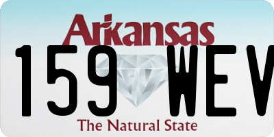 AR license plate 159WEV