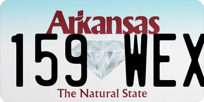 AR license plate 159WEX
