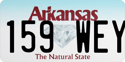 AR license plate 159WEY