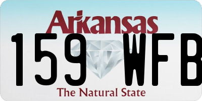 AR license plate 159WFB