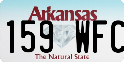 AR license plate 159WFC