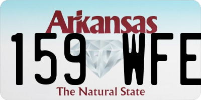 AR license plate 159WFE
