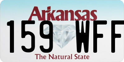 AR license plate 159WFF