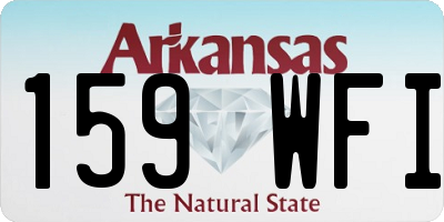 AR license plate 159WFI