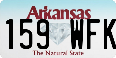 AR license plate 159WFK