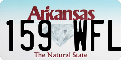 AR license plate 159WFL