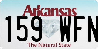 AR license plate 159WFN
