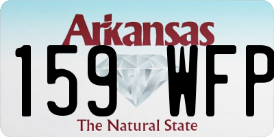 AR license plate 159WFP