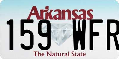 AR license plate 159WFR