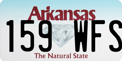 AR license plate 159WFS