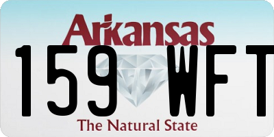 AR license plate 159WFT