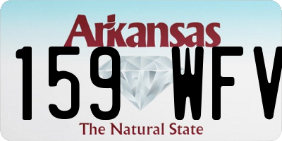 AR license plate 159WFV