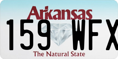 AR license plate 159WFX