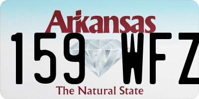 AR license plate 159WFZ