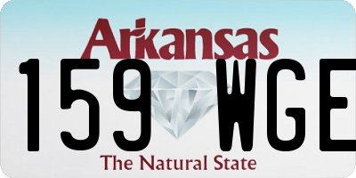 AR license plate 159WGE