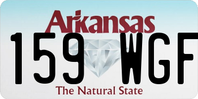 AR license plate 159WGF