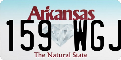 AR license plate 159WGJ