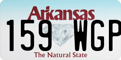 AR license plate 159WGP