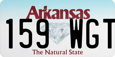 AR license plate 159WGT