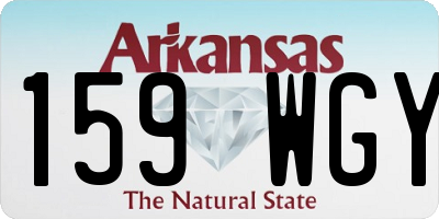 AR license plate 159WGY