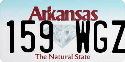 AR license plate 159WGZ