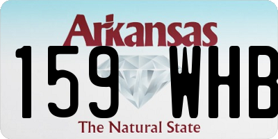 AR license plate 159WHB
