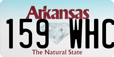 AR license plate 159WHC