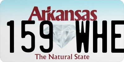 AR license plate 159WHE