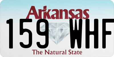 AR license plate 159WHF