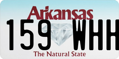 AR license plate 159WHH