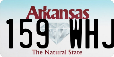 AR license plate 159WHJ
