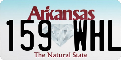 AR license plate 159WHL